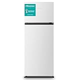 Hisense RT267D4AWF - Frigorífico Dos Puertas, Capacidad 205 L Neto, Cíclico, Alto 143 cm, Tirador Integrado, Puertas Reversibles, Congelador 4 Estrellas, Silencioso 40 dBA, Color Blanco