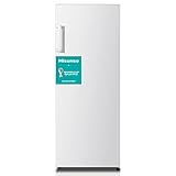 Hisense RL313D4AW1 - Frigorífico de Una Puerta, Capacidad Neta 242 L, 143,4 cm alto, patas ajustables, silencioso 40 dBA, color blanco