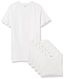 Amazon Essentials 6-Pack Crewneck Undershirts Camisa, Blanco (White), X-Small