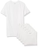 Amazon Essentials 6-Pack Crewneck Undershirts Camisa, Blanco (White), X-Small