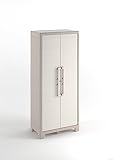 Keter Armario Gulliver Alto|Almacenaje Interior y Exterior|Resina|Estanco al Agua con 2 Puertas y 4 Baldas Regulables en Altura|Color Beige/Arena|80 x 44 x 182 cm
