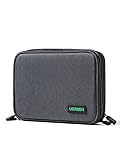 UGREEN Bolsa para Organizar Cable, Estuche Impermeable con 12 Bandas Elesticás para Guardar Cable, Auricular, Memoria USB, SD/TF Tarjeta, Funda de Viaje para iPad Mini, Cargador, PowerBank, Disco Duro