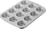 Wilton Recipe Right® Molde para Muffins, Cupcakes o Magdalenas de 12 cavidades con base de 5cm, 03-3118