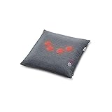 Beurer MG135 - Almohada de masaje Shiatsu con función luz y calor, para nuca, espalda y piernas, 4 cabezales masaje rotatorio, funda lavable, funda 40 x 40 cm, gris