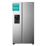 Hisense RS650N4AC2 Side by Side/Total No Frost/Inverter Motor/Hielo y Dispensador de agua/Zona de refrigeración 332 L/Zona de congelación 157 L/178 cm