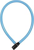 ABUS Candado de cable 3406K - Cable de acero de 55 mm de longitud con revestimiento de plástico - Candado para bicicletas con nivel de seguridad 1