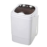 WOAIM Mini lavadora portátil compacta para la limpieza de los niños, 5 kg, para caravanas, exteriores, pequeños apartamentos de viaje, dormitorio, gris