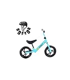 Riscko Minibike Honey Bicicleta Sin Pedales 2 años Color Azul, Incluye Casco y Protecciones