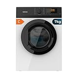 Cecotec Secadora 7 kg Bolero DressCode Dry 7200V C, Clase C, Sistema de Evacuación, 15 programas, Secado automático, Planchado fácil, Kid Lock, DelayStart, Giro Bidireccional, Función Silence