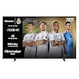 Hisense 50E7Q - QLED Smart TV 50 Pulgadas, Dolby Vision, Dolby Atmos, Modo Juego Plus, 60Hz VRR 120 fps, Modo Deportes, Monvimiento Suave IA, Bluetooth y HDMI 2.1, Control por Voz Alexa