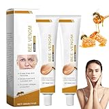 Crema con Veneno de Abeja,Pack de 2 x 20g,Crema Antiarrugas Reafirmante para Cara y Cuello,Hidratante Antiedad Natural para Mujer y Hombre,Todo Tipo de Piel