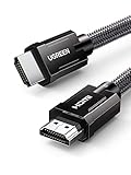 UGREEN Cable HDMI 2.1 8K@60Hz, Cable HDMI 4K@120Hz HDR Dinámico, 7860x4320P Ultra HD, 3D, Dolby Vision, eARC, Trenzado 48Gbps Ethernet Compatible con PS5/PS4/ PC/Xbox/HDTV/Monitor/Proyector (2 Metros)