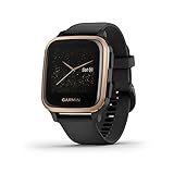 Garmin Venu Sq Music, Reloj Inteligente con GPS, Negro/Rosa Dorado, Amazon Edición Especial