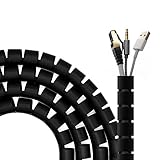 AISENS Organizador De Cable En Espiral 25mm. Negro. 3.0 m