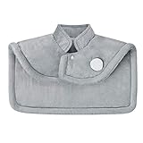 Medisana HP 622 almohadilla de calor para el hombro y el cuello, poncho de calor con 6 ajustes de temperatura, protección contra el sobrecalentamiento, desconexión automática, lavable - Gris