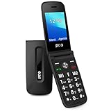 SPC Titan - Teléfono Móvil de Tapa para Mayores, Botones y Teclas Grandes, Fácil de Usar, Timbre 100dB, Configuración Remota, Timbre y Notificaciones Inteligentes, 2 Memorias Directas, Color Negro