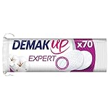 DEMAK UP Discos desmaquillantes expert round, Blanco, 70 uds