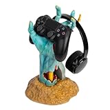 Soporte Auriculares Gaming y Soporte Mando PS5, PS4, Xbox... One More Life : Regalo Gamer │ Sujección Universal de Resina y Base Antideslizante : Accesorios escritorio para Decoracion Set UP