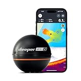 Deeper Pro+ 2 Sonda de Pesca de hasta 100m de Profundidad - Detector Radar Inteligente de Peces | Portátil, WiFi y GPS. Conectado a tu Móvil. Accesorios de Pesca para Río, Mar, Hielo o Carpfishing
