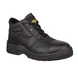 Iron Mountain IMBT227 Botas de Seguridad Impermeables para Trabajo y Servicios Públicos, Unisex, Negro, EU 42