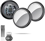 Air Tag Smart Tracker, Bluetooth Localizador de Llaves Funciona con Find My App (Solo iOS), rastreador Bluetooth y localizador de artículos con Sonido, rastreador de Equipaje, Negro Azabache (3 Pack)