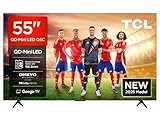 TCL 55Q6C 55” QD-Mini LED Smart TV, 4K HDR Premium 1000nits, Powered by Google TV (Dolby Vision IQ & Atmos, Onkyo 2.1 Sound System, 144Hz Motion Clarity Pro, Game Master, Voice Control)