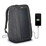 SunnyBAG Iconic Mochilla Solar para Laptop, Panel Solar de 7 vatios, Cargador de Smartphones (Samsung, iPhone, etc.), Tablet, smartwatch + USB y Dual-USB-Port (Graphite)