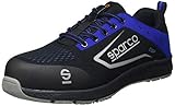 Sparco Teamwork Scarpa Antinfortunistica Da Lavoro-Bassa per UOMO E DONNA-CUP-S1P SRC, Botas de Seguridad y contra Incendios Unisex Adulto, Nero/BLU, 41 EU