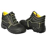 WOLFPACK LINEA PROFESIONAL - Botas Seguridad S3 Piel Negra Nº 45 Vestuario Laboral,calzado Seguridad, Botas Trabajo. (Par)