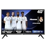 Hisense 40A4N - Smart TV HD 40 Pulgadas, TV con Modo Juego, Deportes IA, Dolby DTS HD, VIDAA U6, función Compartir en el televisor, DVB-T2, Auto ordenación de los Canales TDT (Nuevo 2024)