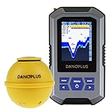 Buscador de peces inalámbrico portátil con sensor de sonar de 155 pies, detección de profundidad recargable, accesorios de pesca para kayak, pesca en mar, pesca en hielo, pesca en barco