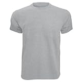 Fruit of the Loom - Camiseta Básica de Manga Corta para Hombre Fabricada con 100% Algodón Belcoro® (Extra Grande (XL)) (Gris)