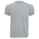 Fruit of the Loom - Camiseta Básica de Manga Corta para Hombre Fabricada con 100% Algodón Belcoro® (Extra Grande (XL)) (Gris)