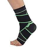 Soporte de Tobillo ,1 Par Tobilleras de Compresión Estabilizadoras Ankle Support Brace Wrap Apoyo de Tobillo 3D Ajustable Protector de Tobillo para Deporte Correr Fútbol Baloncesto Dance Ciclismo(L)