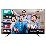 Hisense 55E76GQ QLED 2021 Gaming Series, 55 pulgadas 4K UHD Dolby Vision HDR Smart TV con Youtube, Netflix, Freeview Play y Alexa Built-in, HDMI 2.1, Bluetooth, certificación TÜV