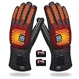 Guantes Calefactables Electrónicos para Hombre Mujer, Guantes Térmicos con Recargable Batería 4000mAh, Eléctricos Guantes Moto Invierno Calefactables al Aire Libre Esquí Motociclismo Pesca Senderismo