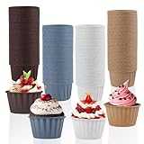 VFANDV 200 Piezas Moldes Magdalenas de Papel, Estuches Desechables para Muffins, Cupcakes y Vasos para Bodas, Cumpleaños y Fiestas