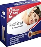 Sleepeze Remedies x60 Tiras De Nasales Grandes, Tiras Nasales Para Dejar De Roncar, Tiras Nasales Antirronquidos Para Roncar, Nasal Strips (x60)