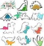 Cortadores Galletas Dinosaurio, Moldes Galletas Infantiles, Moldes de Dinosaurios para Pastel, para Niños Dinosaurios Tematica Cumpleaños Decoracion (Dinosaurios 11pcs)