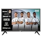 Hisense 32A4Q - HD Smart TV 32 Pulgadas, Modo Juego, Deportes IA, Sonido Dolby DTS HD, Alto Contraste, Función Compartir en el Televisor, DVB - T2, Auto Ordenación de los Canales TDT
