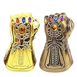 Guante Abridor de Botellas de Cerveza INTVN 2 Marvel The Avengers 4: Endgame Abridor de Tapas de Botellas，Abrebotellas de Cerveza para los niños Marvel FansThanos (oro, bronce)