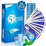 White Tiras Blanqueadoras Dientes 5D Schloss,56 Teeth Whitening Strips con Adherencia única,Blanqueador Dental de Dientes Rico en Factores Blanqueadores y Antialérgicos,Cómodas Libres de ácido Dental